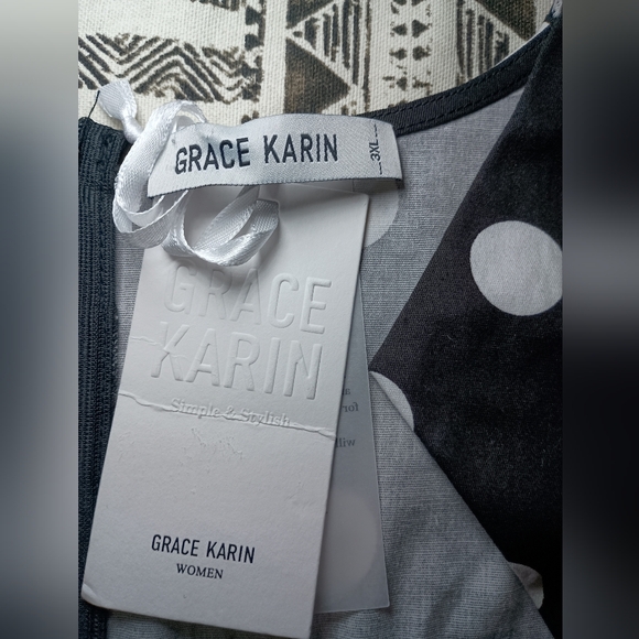 Grace Karin Polka Dot Sheath Dress – NWT – Labeled 3X (Fits XL–0X) - Picture 10 of 13